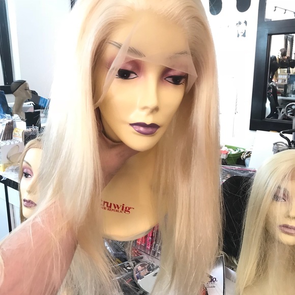 Fulllace Wig Blonde Sale tax time buy Human hair main image 5